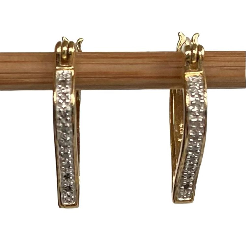 R# Adorable Gold Vermeil Heart Dangles - Picture 2 of 7